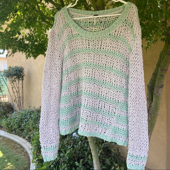 FREE PEOPLE Provence striped cloud combo sweater - Picture 3 of 8